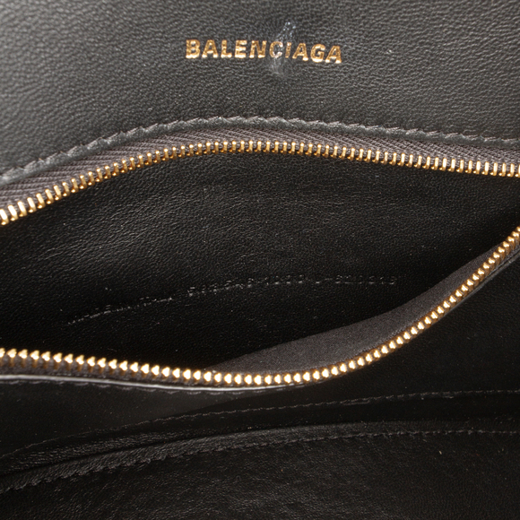 Pre-Loved Balenciaga Small Shiny Box Calfskin Hourglass Top Handle Bag - Picture 6 of 12